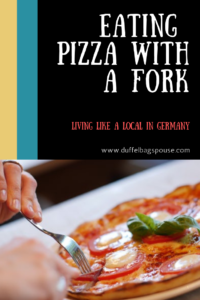 Eating Pizza with a knife and fork