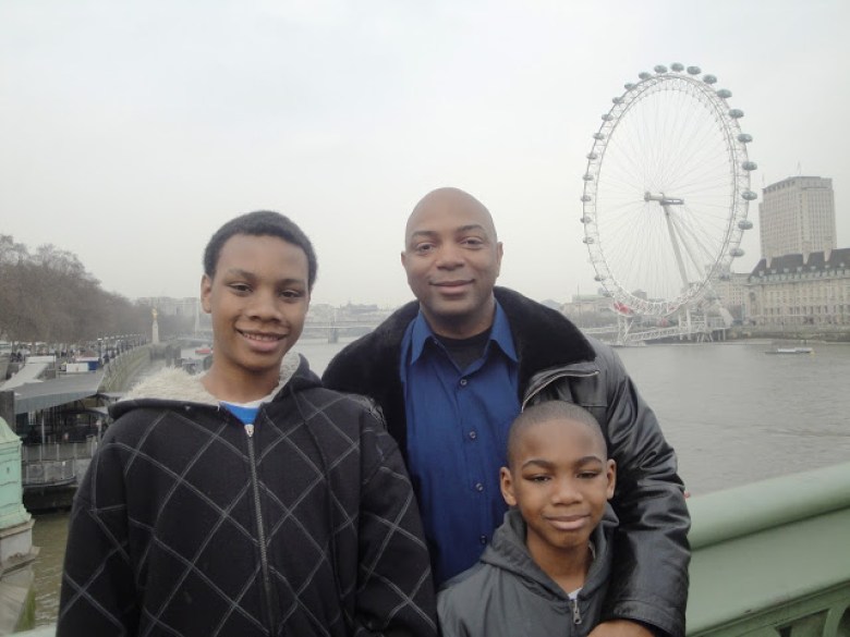 London boys at London Eye