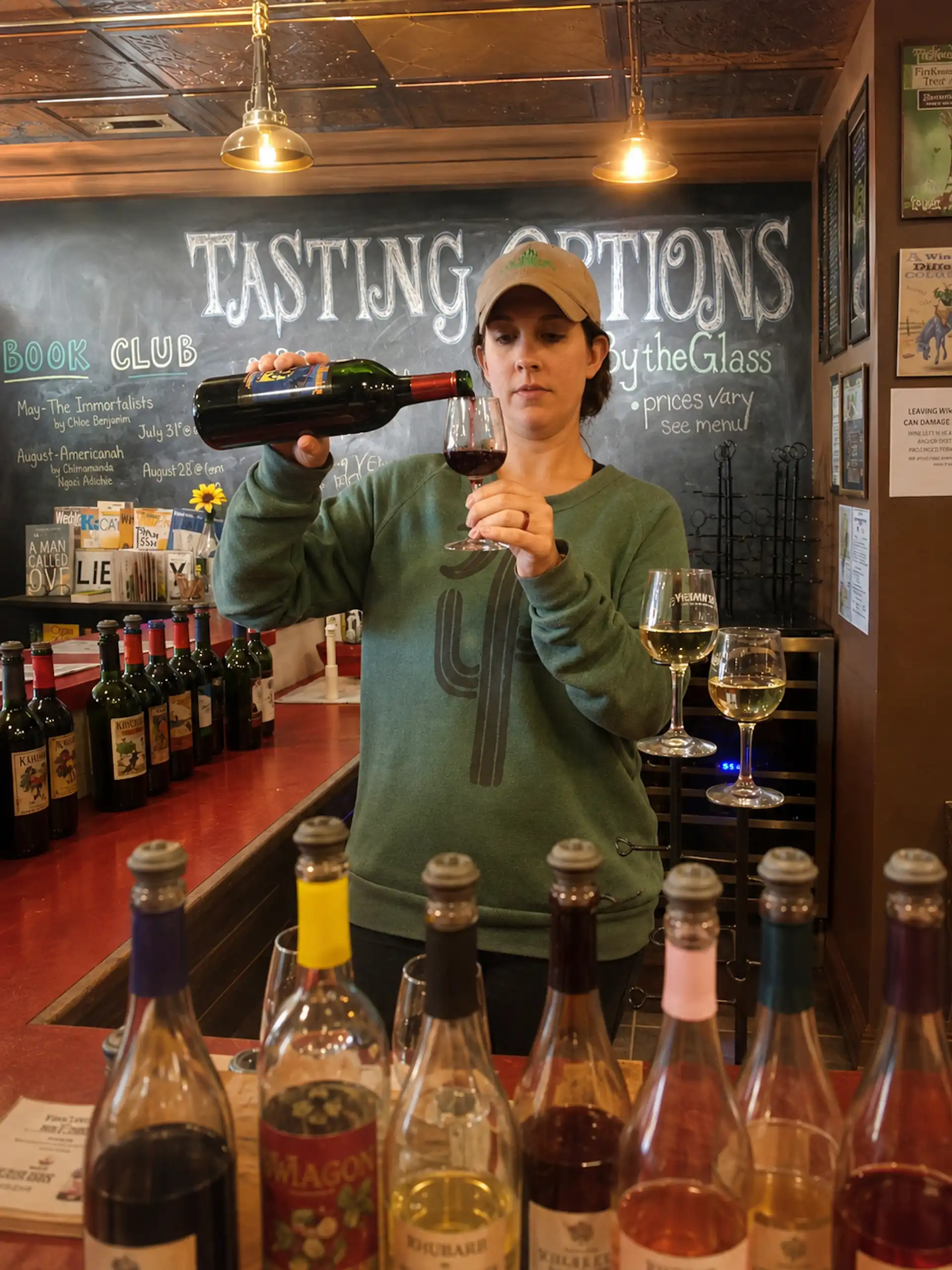Winery wine pour portrait