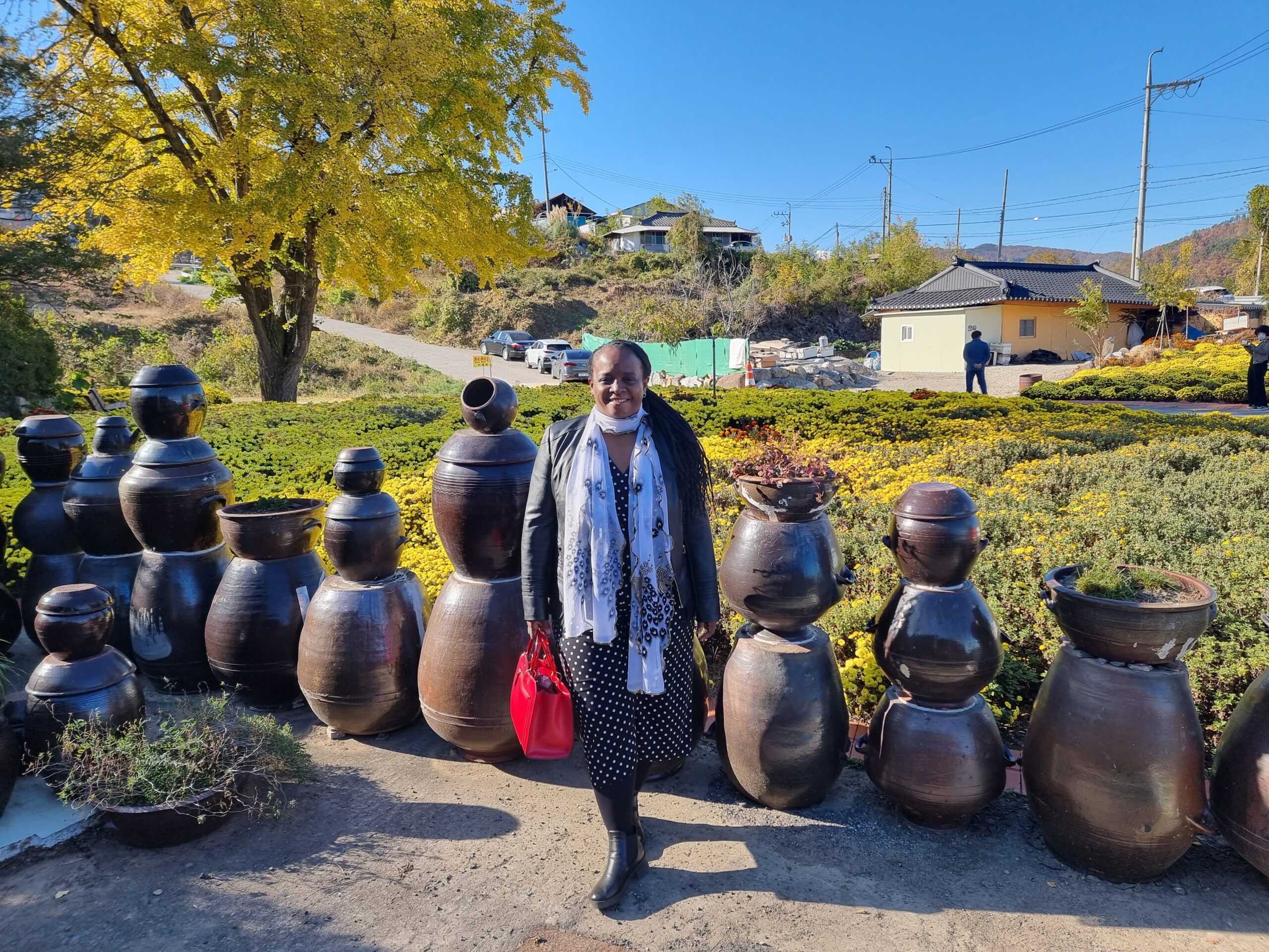 Living in South Korea and Traveling Asia- stacked Kimchi pots