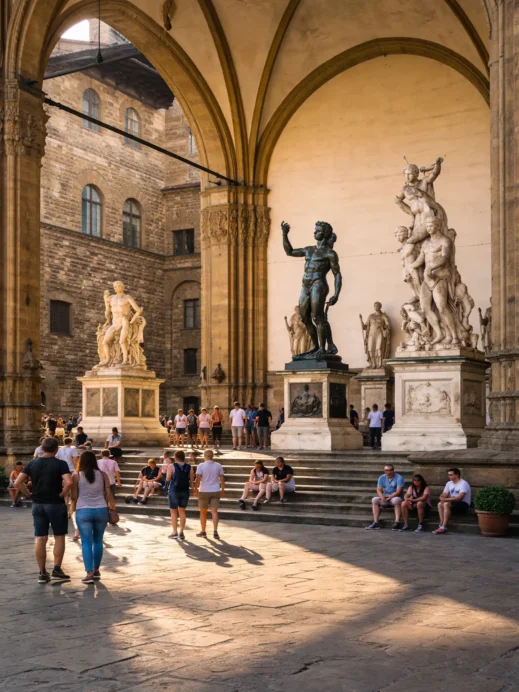 Piazza della Signoria, Florence Italy statues