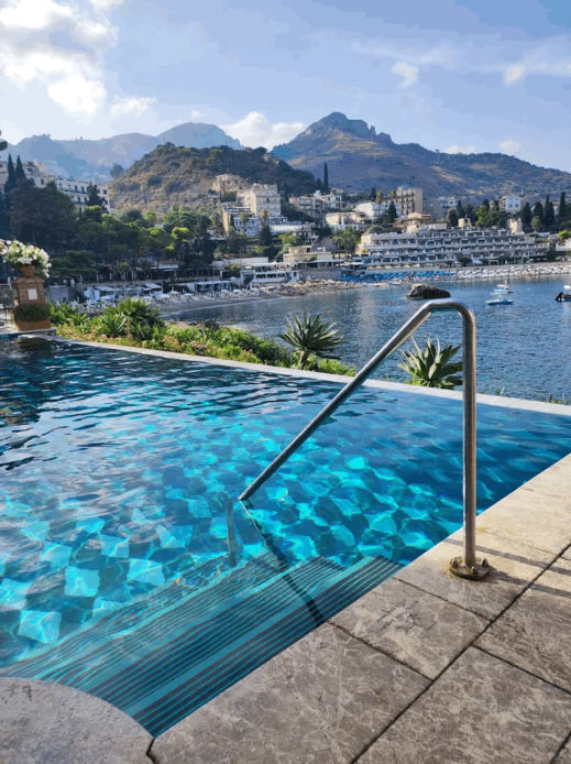 Weekend in Taormina, Villa Sant’Andrea pool