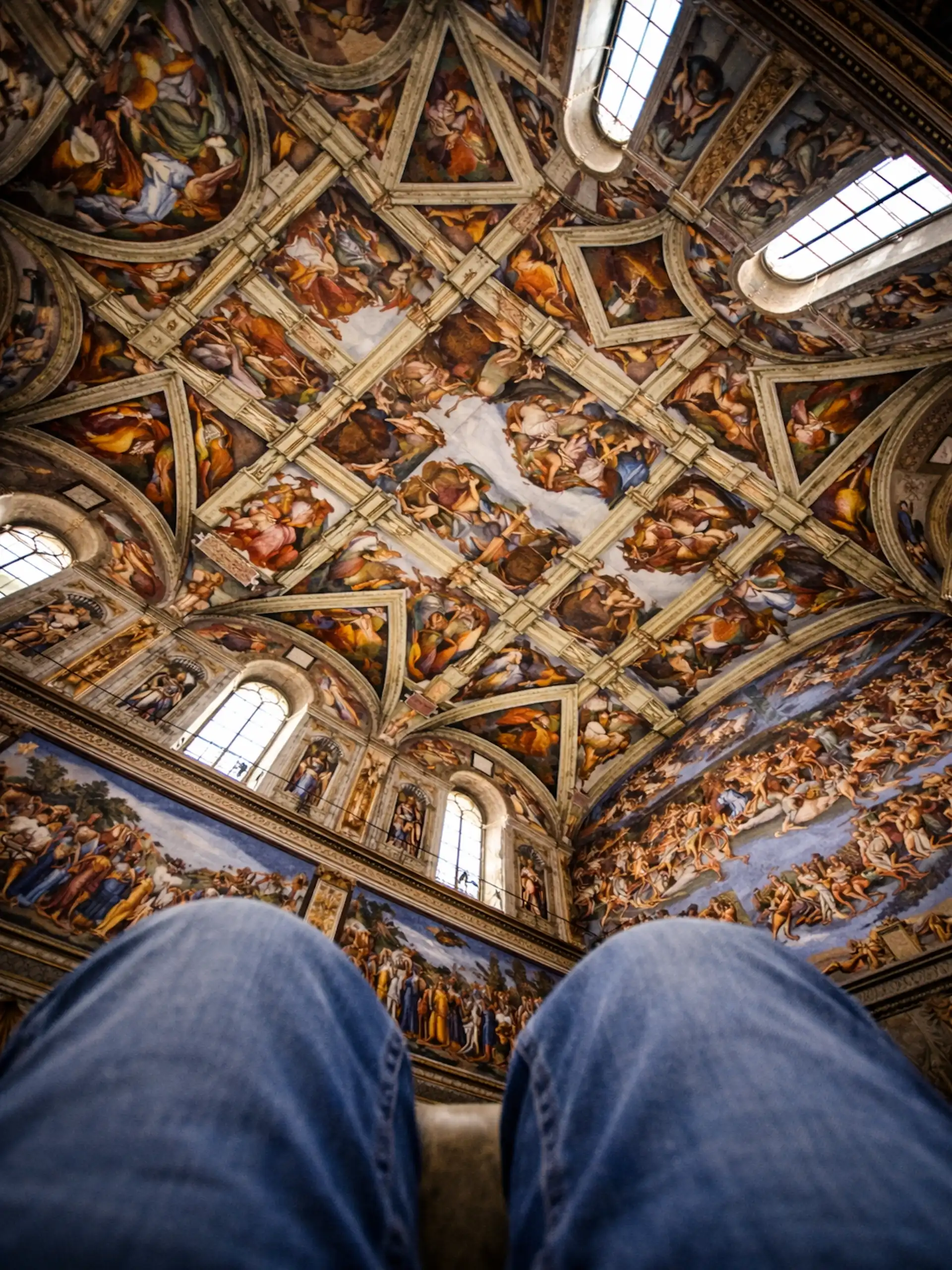 Sistine Chapel from a bench