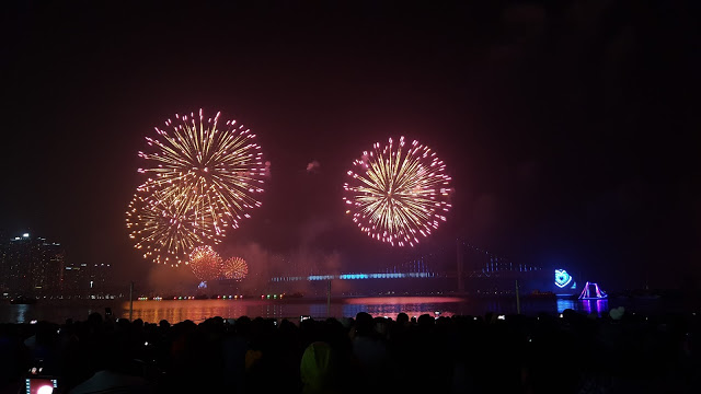 Fireworks Over Gwangandaegyo Bridge