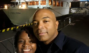 Steven and Stacey, Tokyo, dinner cruise, Japan