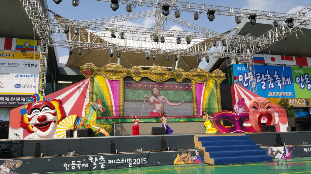 bellydancing exhibition at the Andong Mask Dance Festival in South Korea