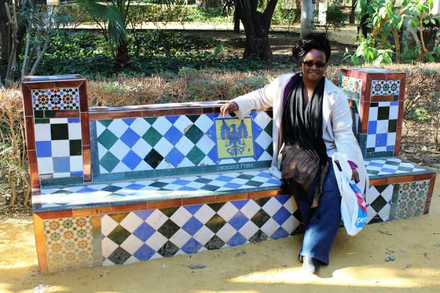 Andalucia Spain tiled seat