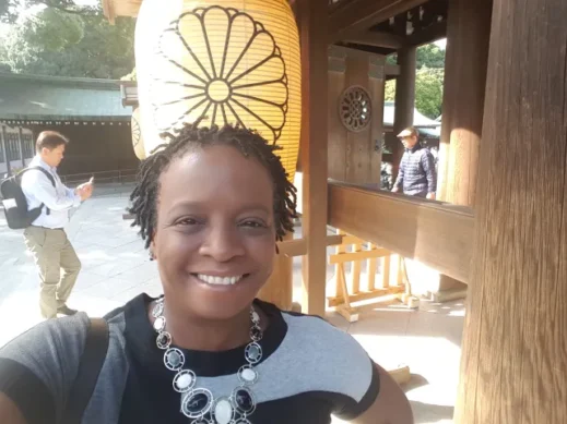 Stacey in Tokyo Temple