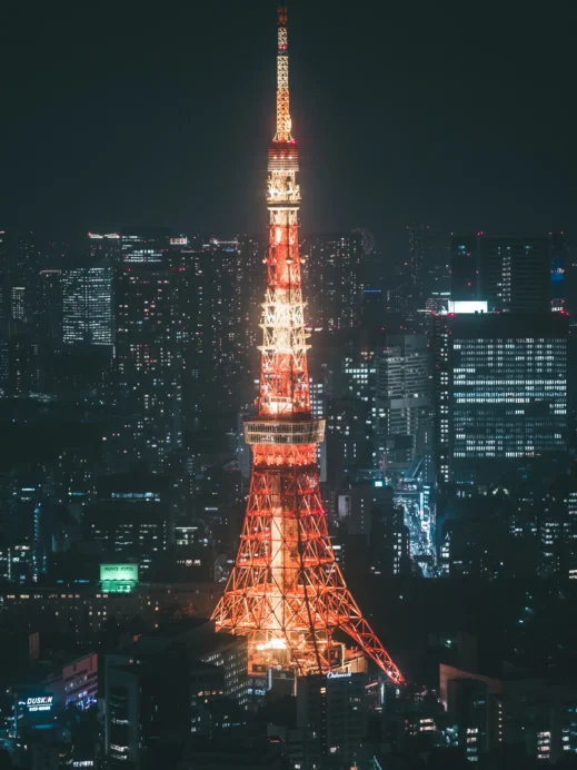 Tokyo Tower Illuminated