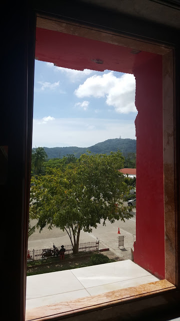 View of Big Buddha from Chalong Temple Phuket Thailand