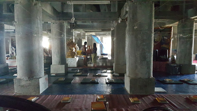 inside columns Big Buddha, Phuket Thailand, Buddhist