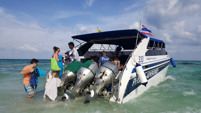 Speedboating around Koh Phi Phi Beaches Phuket Thailand