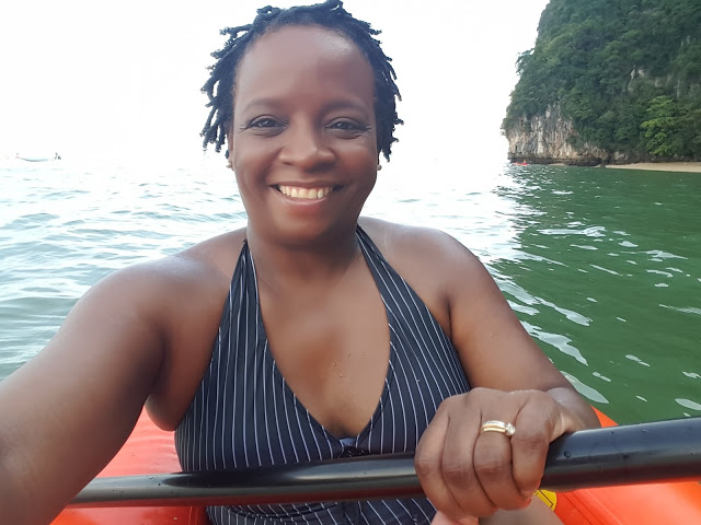 canoeing phang nga bay small islands in Phuket Thailand