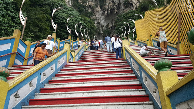 stairs entrance at Batu Caves Kuala Lumpur Malaysia