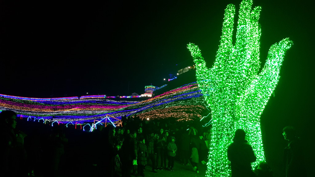 green hand Boseong Light Festival