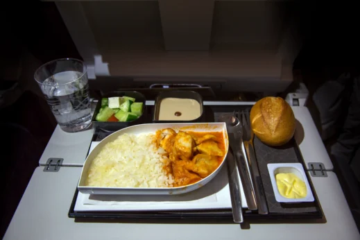 Air Asia curry and white