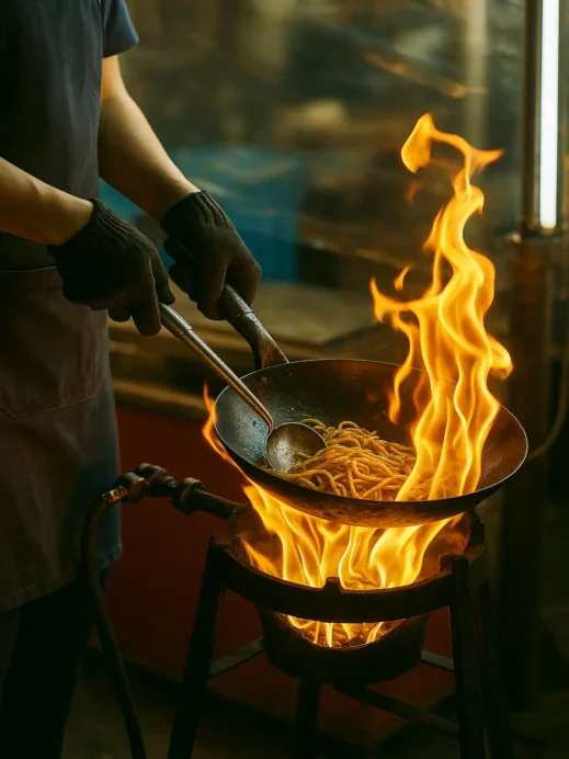 wok, fried noodles, Thailamd, street food