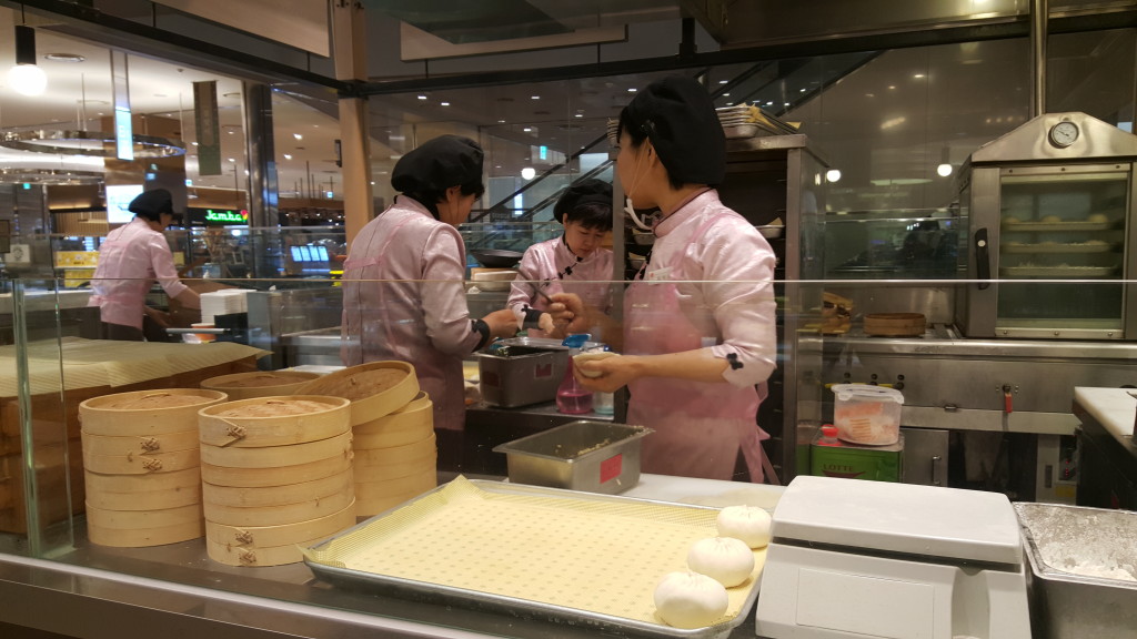 Shinsegae dumplings The Largest Mall in the World, Busan South Korea