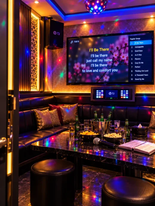 Neon Karaoke Lounge with Midnight Melodies