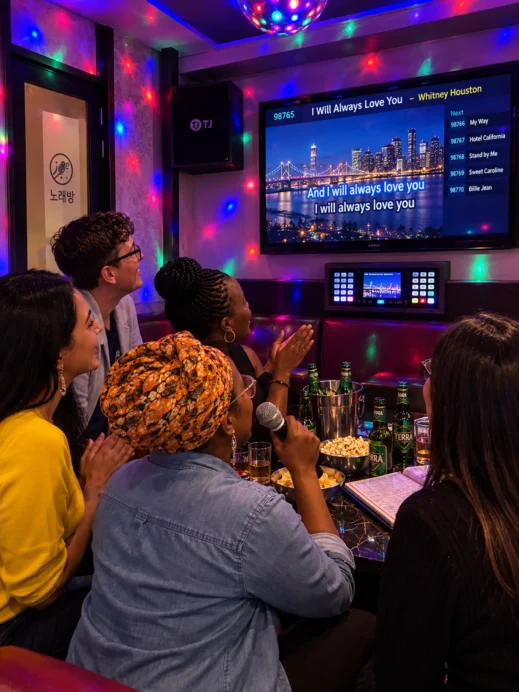 Neon Karaoke Night with Friends