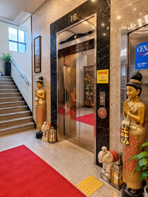 Mong, Thai Inspired Elevator Lobby