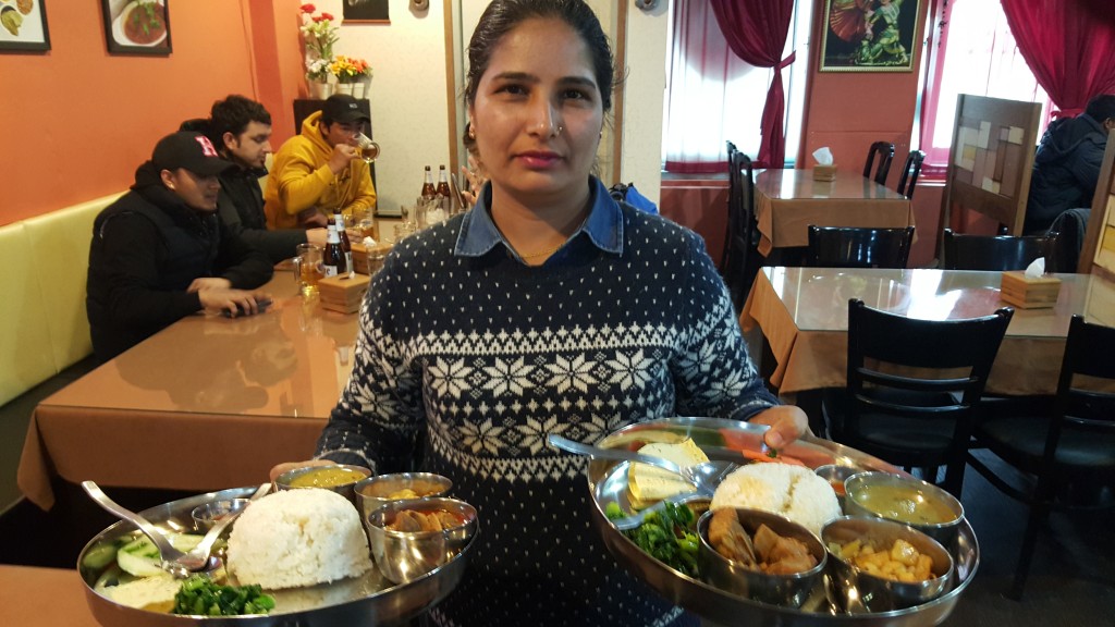 The food is delicious here, and its reasonably priced for the area.- v