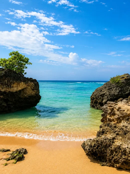 Badang Badang Cove Framed by Rocks