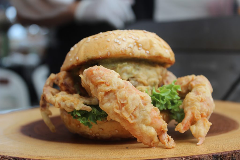 Must Do Bangkok: 8 of My Favorite Things Fried soft-shelled crab sandwich at Centre World shopping center