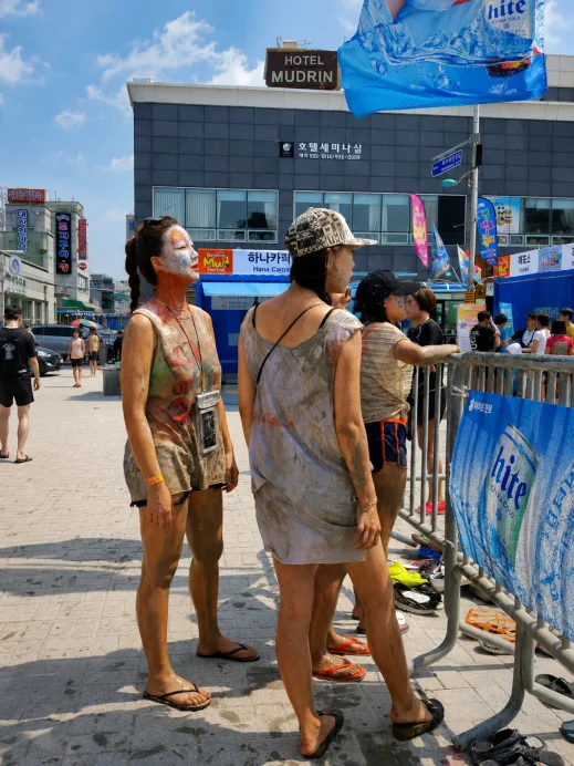 Muddy Boryeong Festival Queue