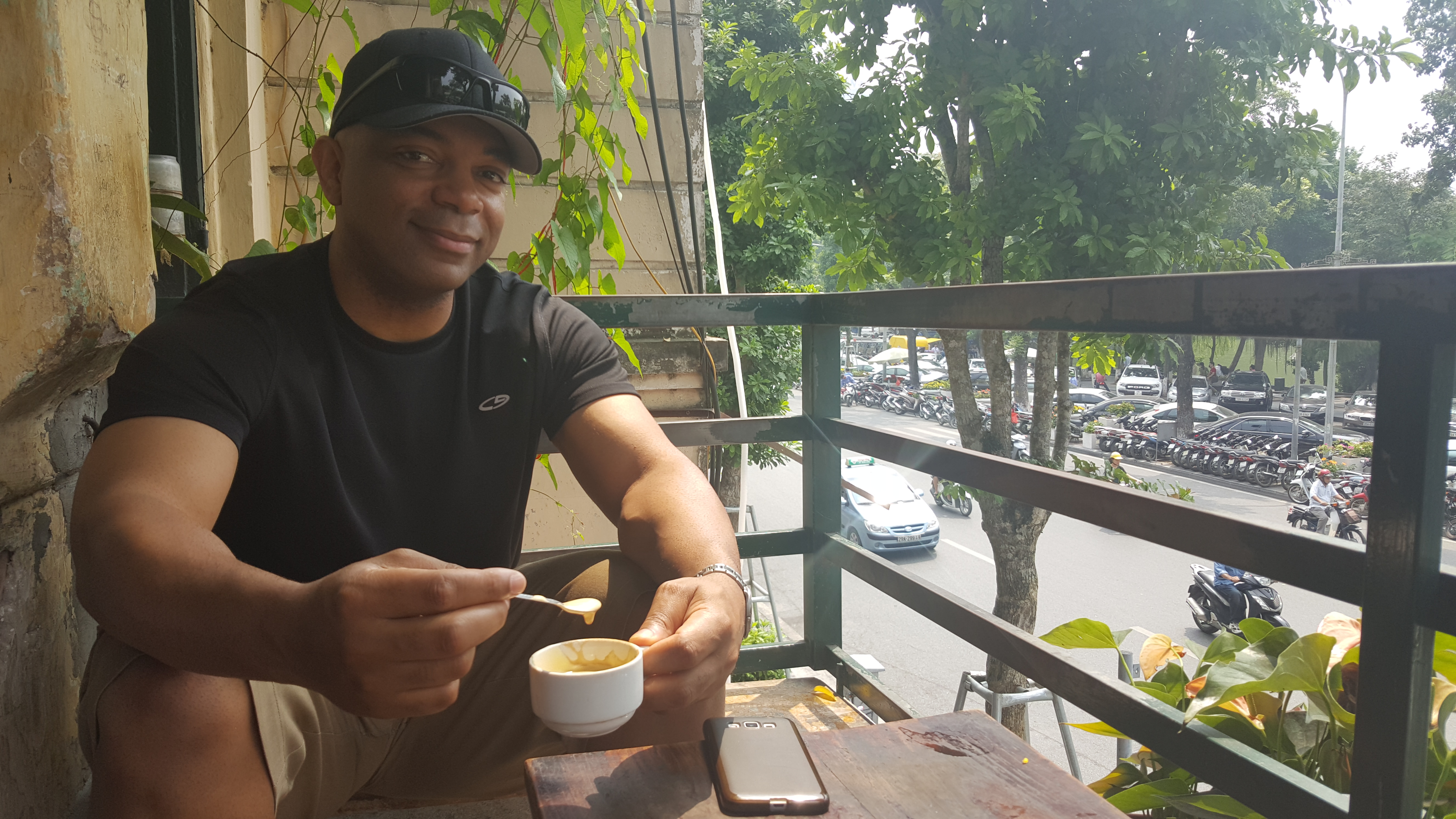Vietnam egg coffee with Steven