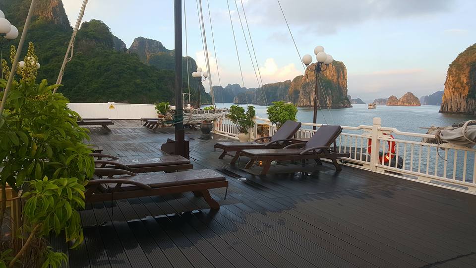 The Signature Cruises Senior Suite Halong Bay Senior Suite upper deck chairs