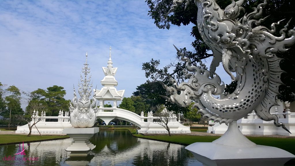 fish statue at Wat Rung Khun.