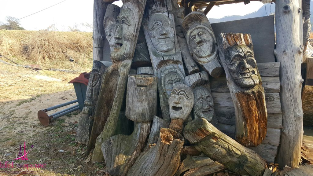 Hahoe Andong Village Hanok Wooden Carvings