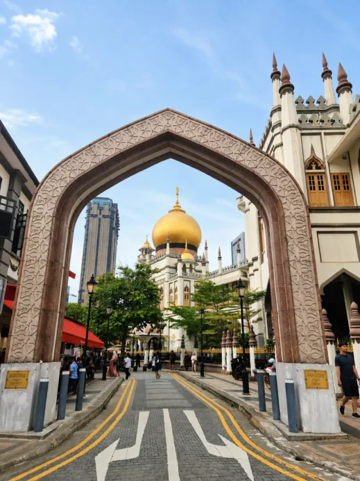 Singapore, framed mosque, Arab Street