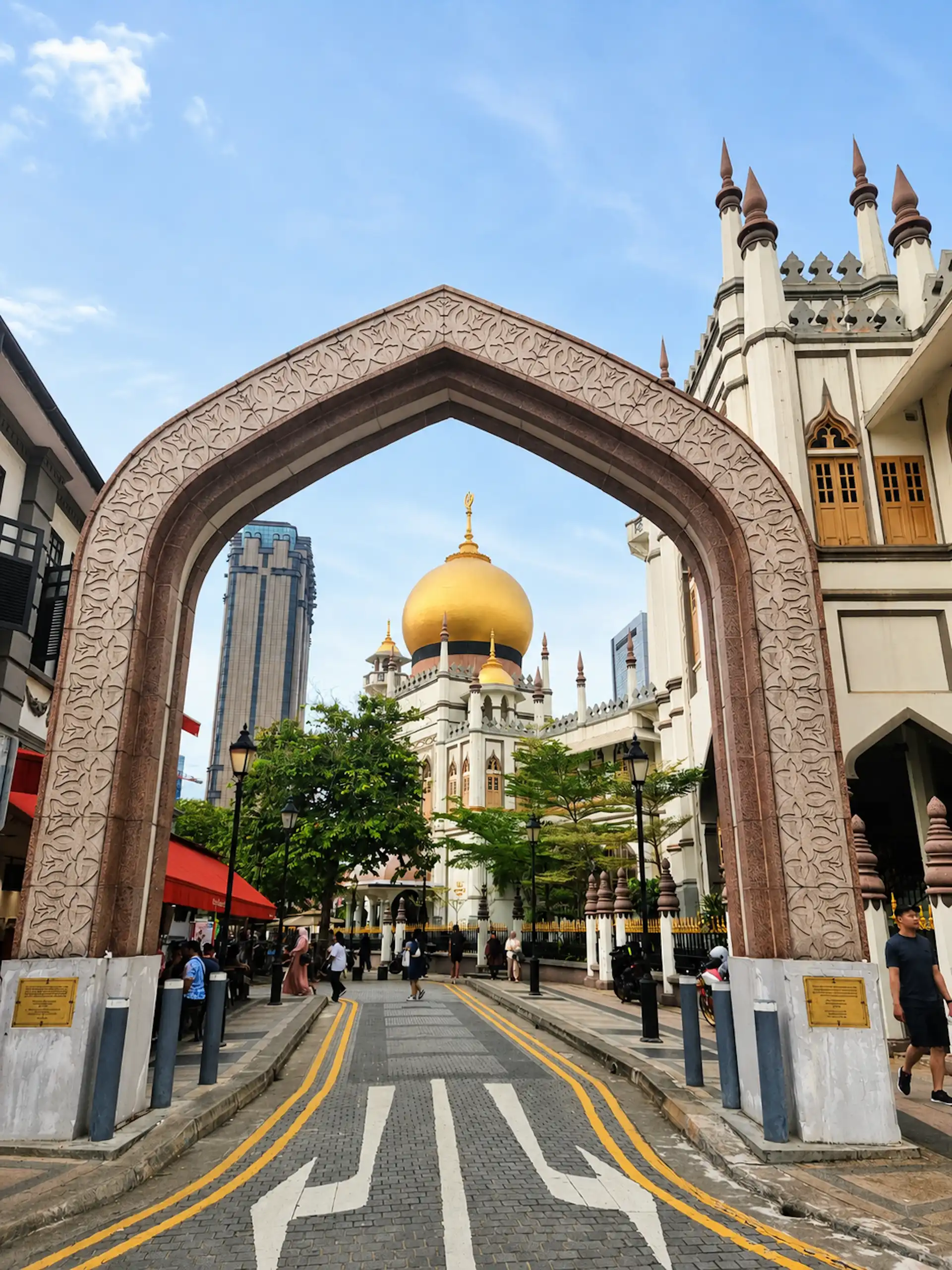 Singapore, framed mosque, Arab Street