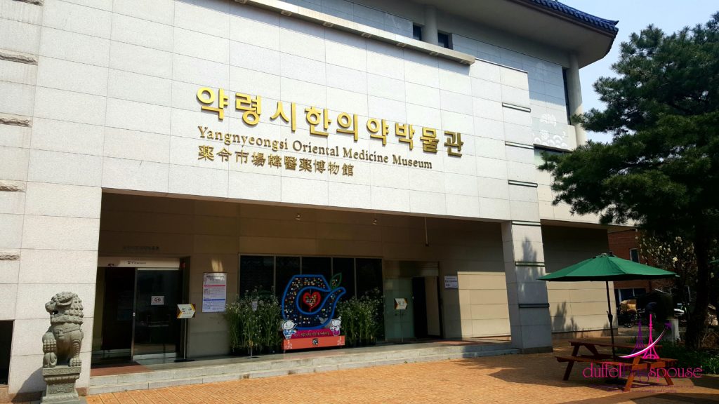 Daegu Yangnyeongsi Museum of Oriental Medicine entrance