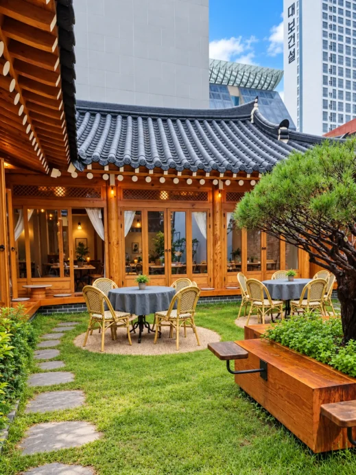 Mansion5, Hanok Cafe Courtyard