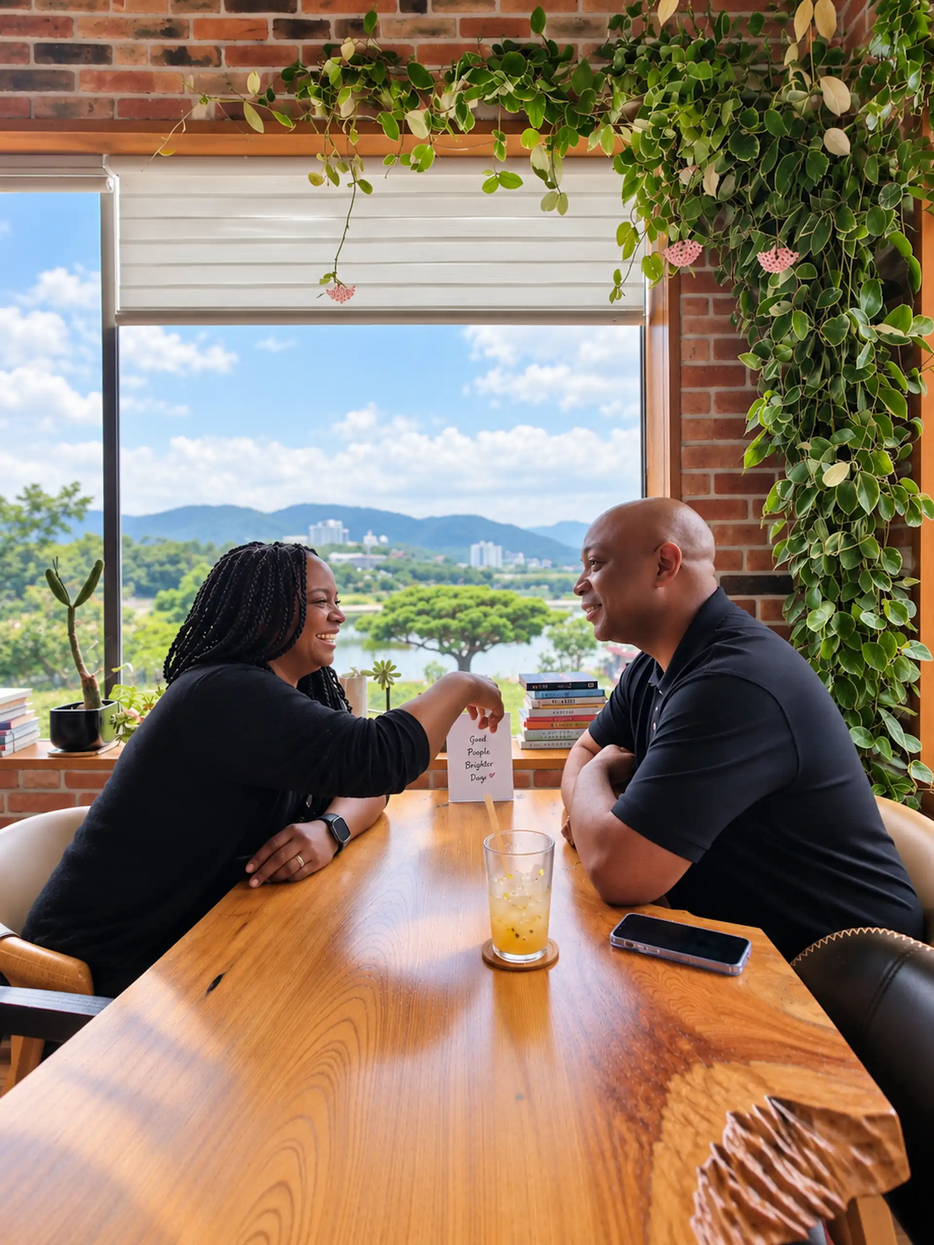 Steven and Stacey, Gyeongju, cafe