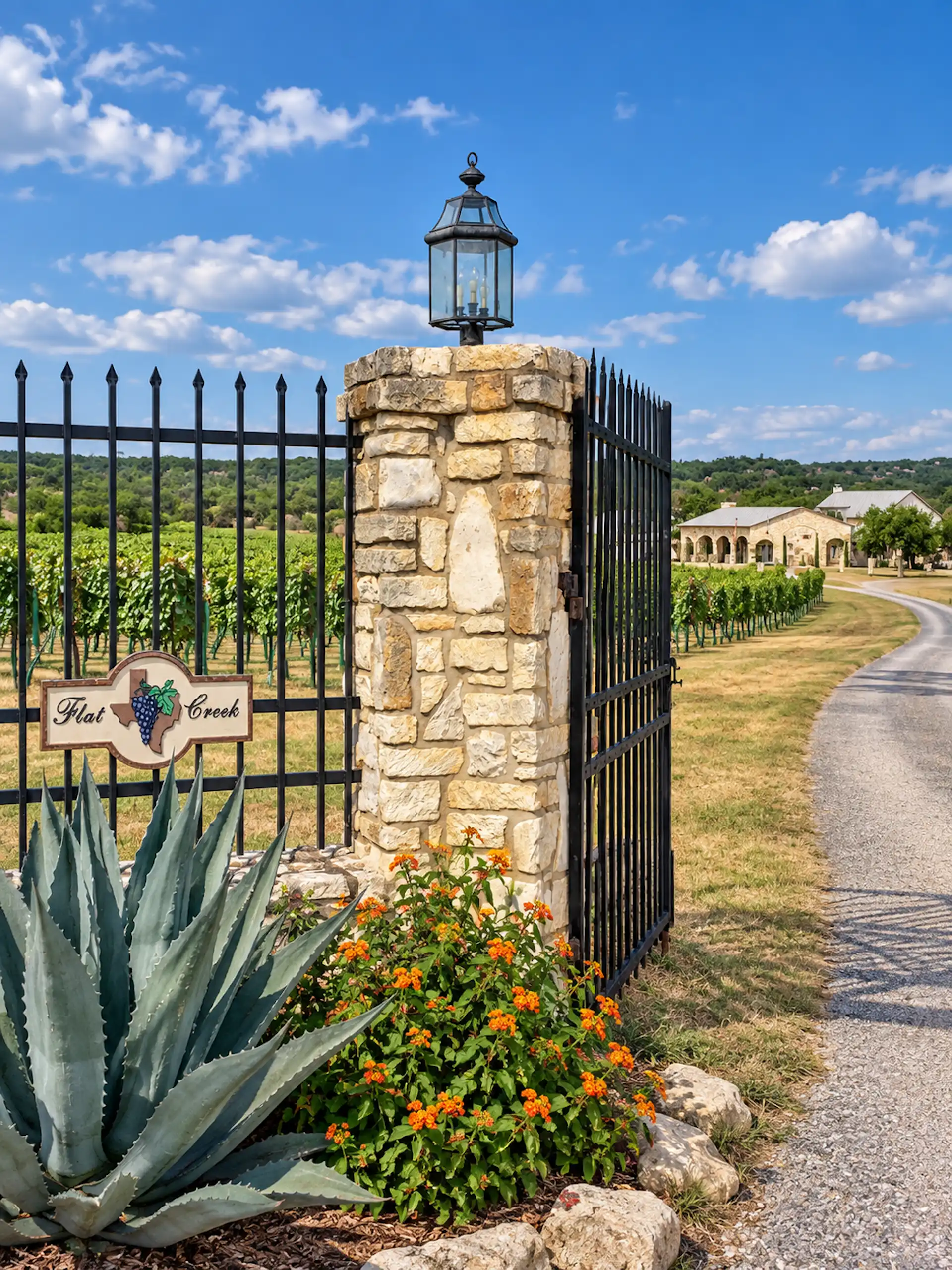 Flat Creek Vineyard Entrance