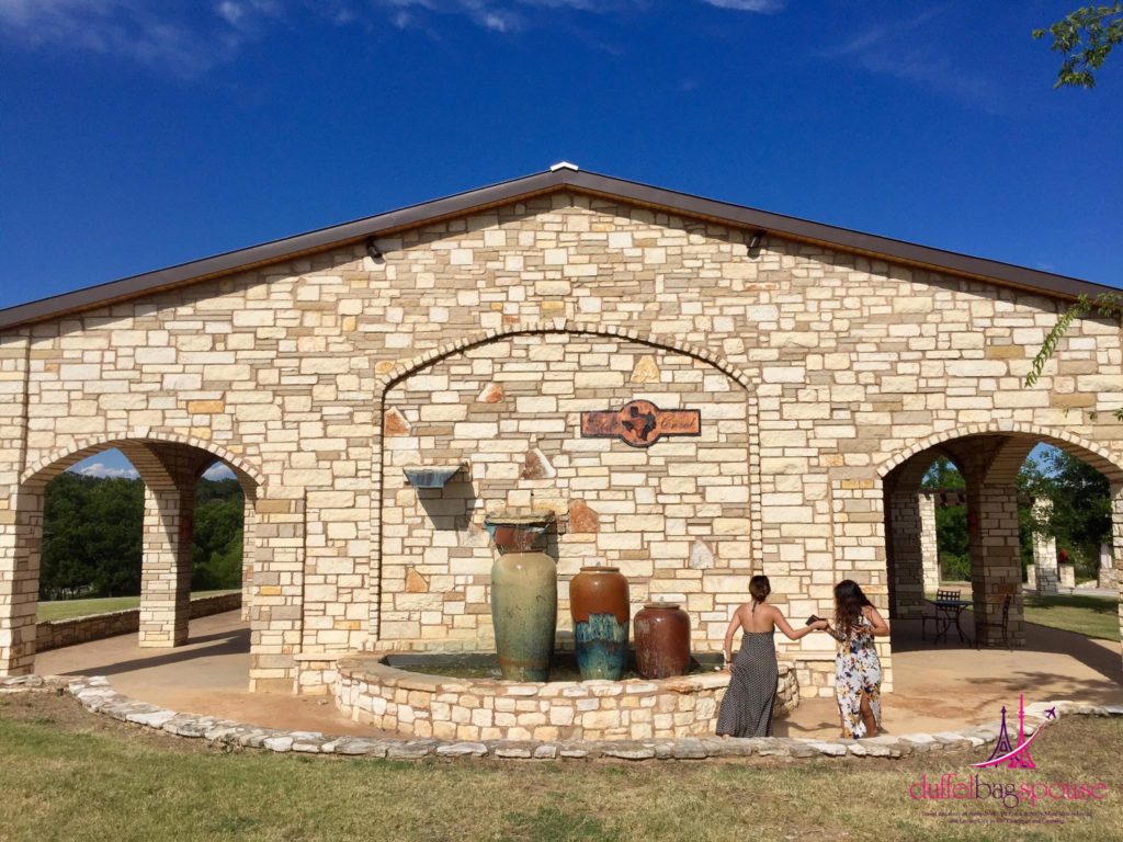 Flat Creek Winery and Vineyard fountain