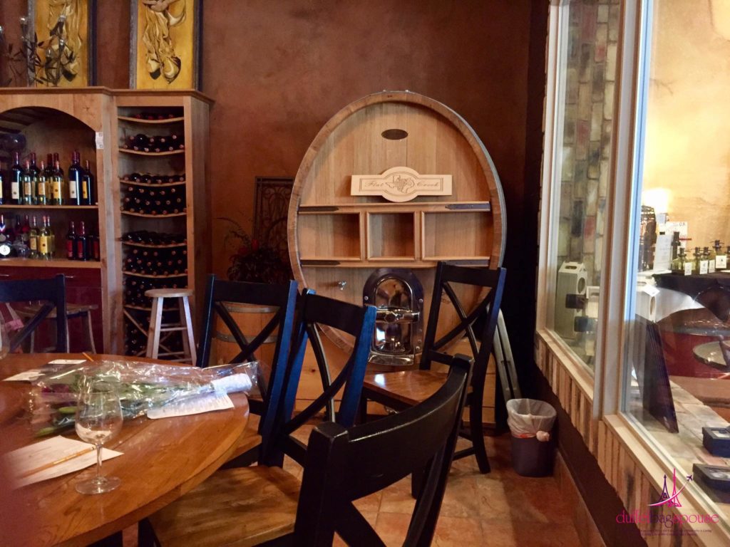 Flat Creek Winery and Vineyard wine barrel