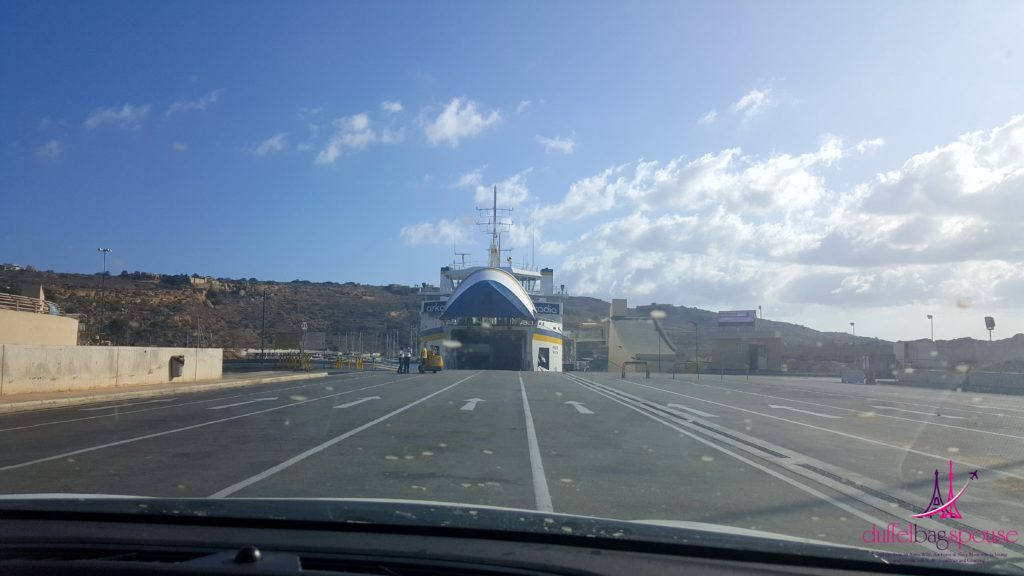 Waiting for the Gozo Channel Ferry--Driving on the Wrong Side of the Road in Malta