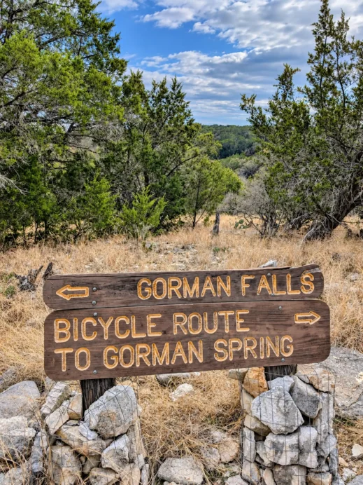 GORMAN FALLS BICYCLE ROUTE TO GORMAN SPRING