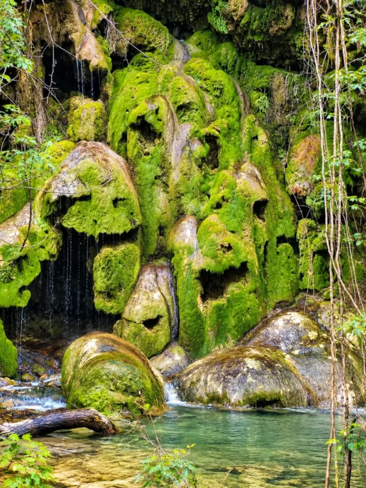 Gorman Falls, Grotto Waterfall and Pool