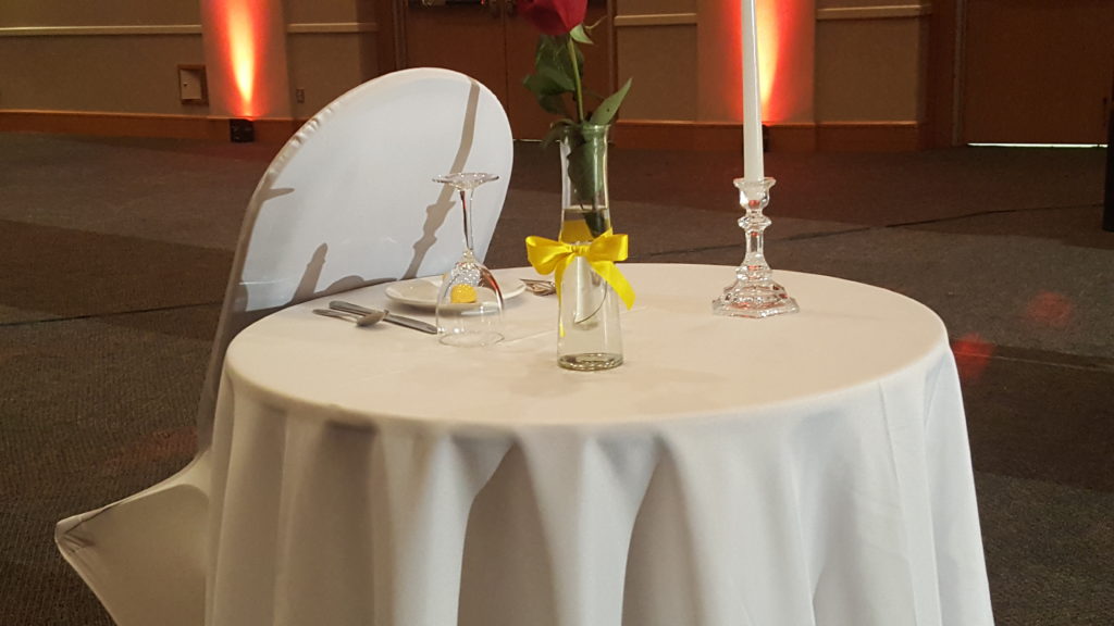 How to Enjoy a Military Ball - table for one III Corps Sustainment Ball