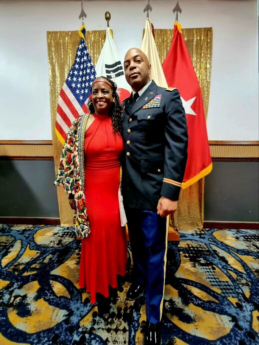 Steven and Stacey military ball