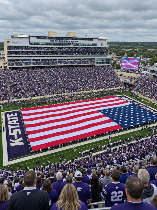 Fort Riley, Pregame American Flag Ceremony at KSU