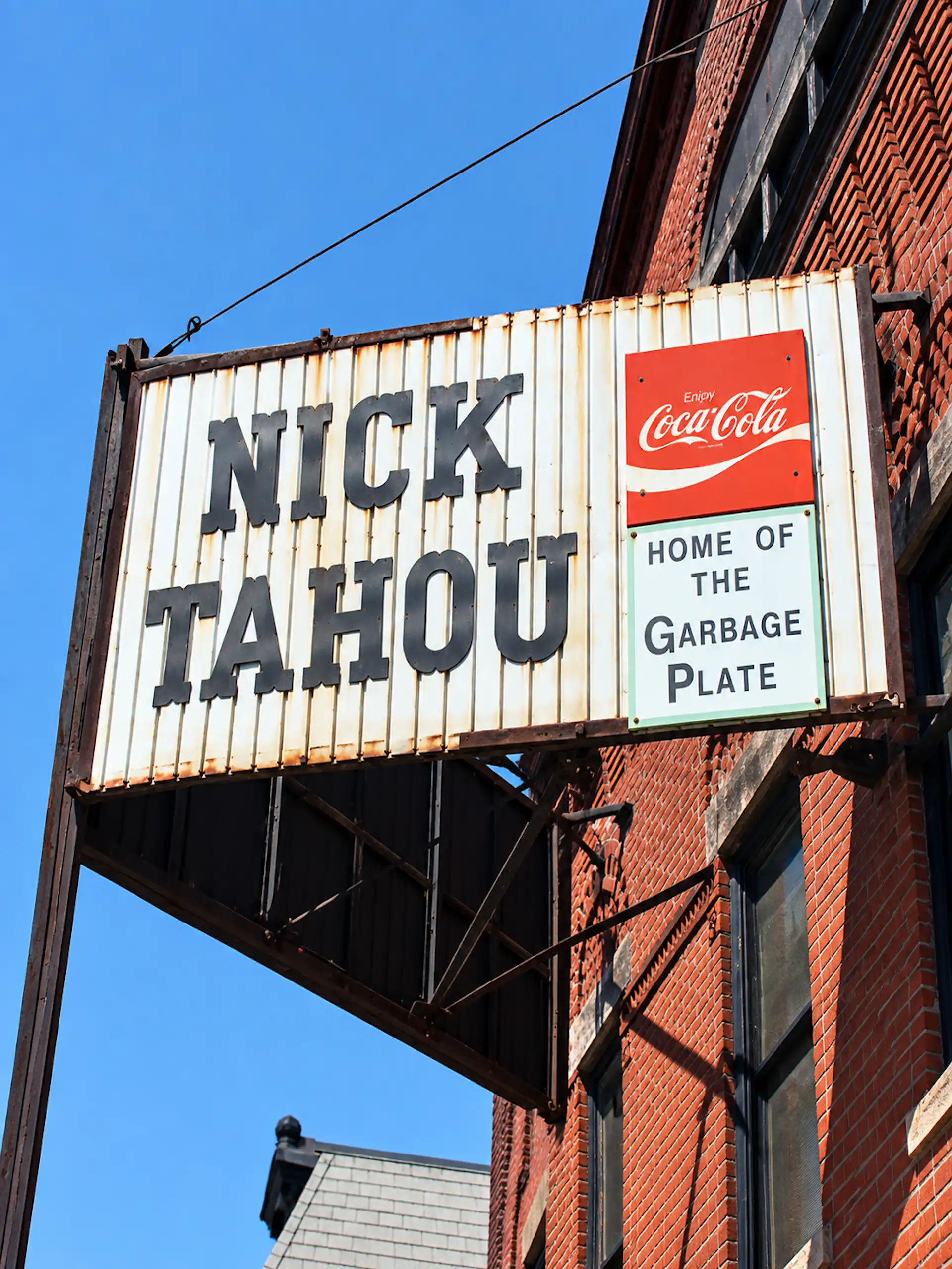 Vintage Nick Tahou Garbage Plate Sign