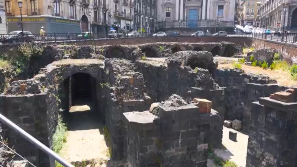 ruins under catania streets