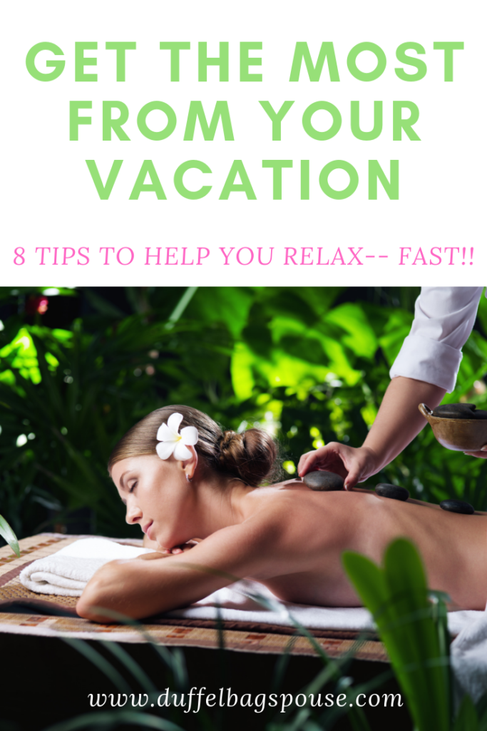 8 tips to relax fast on vacation